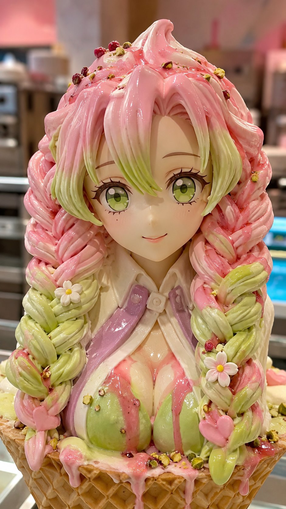 Demon Slayer character anime soft-serve ice cream