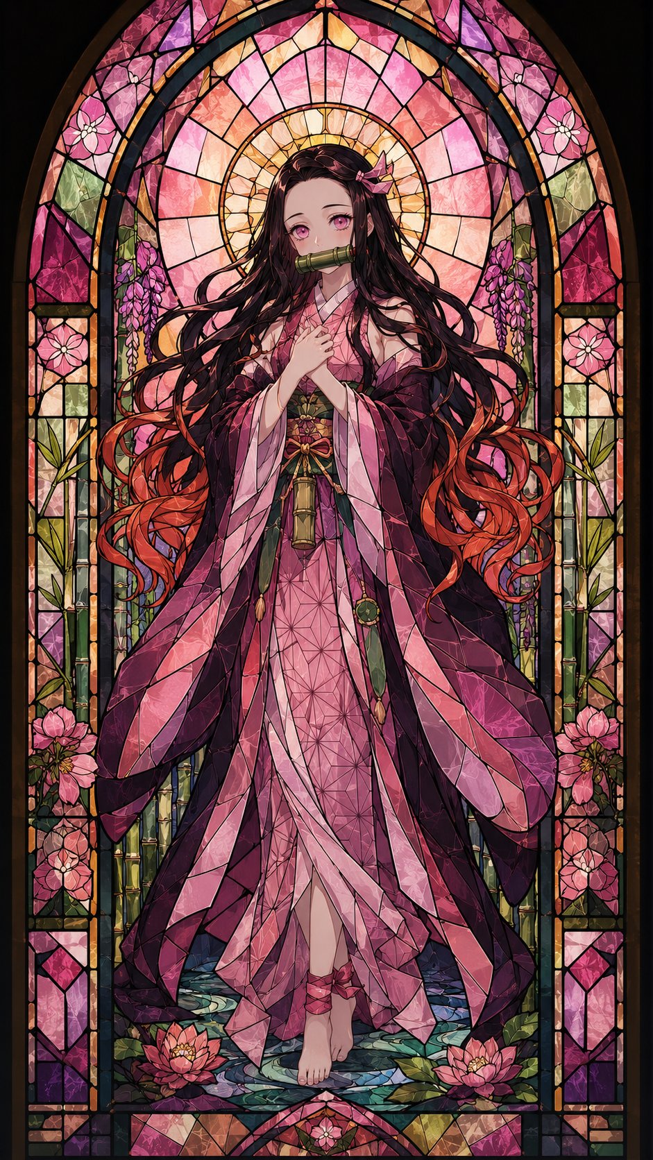 Demon Slayer demon illustration anime church