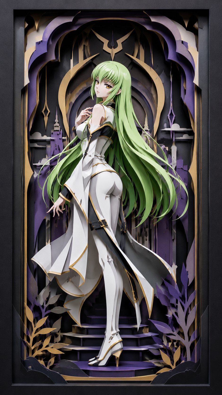 Code Geass paper-cut shadow box
