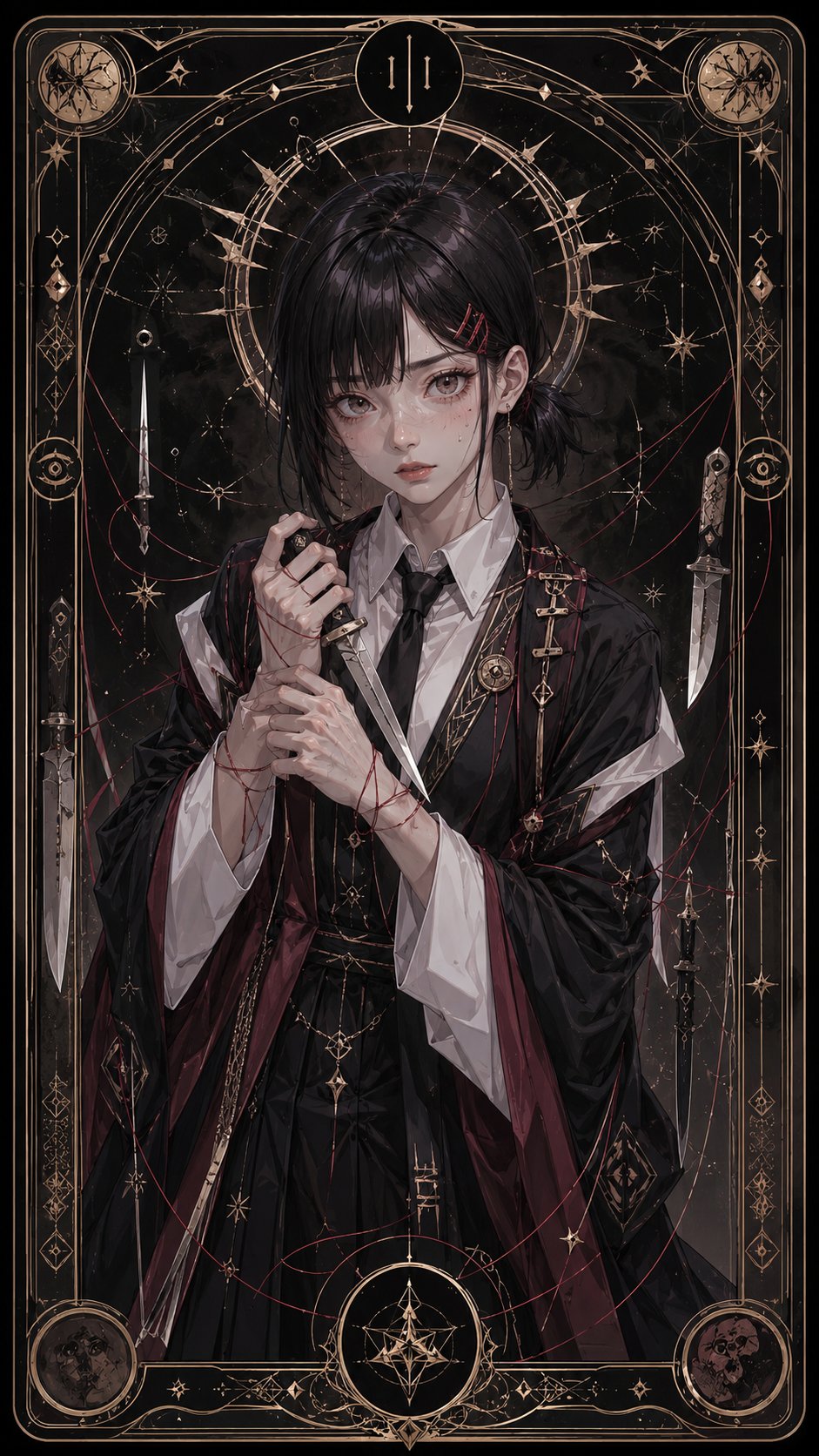 Chainsaw Man male illustration anime cold tone mountain