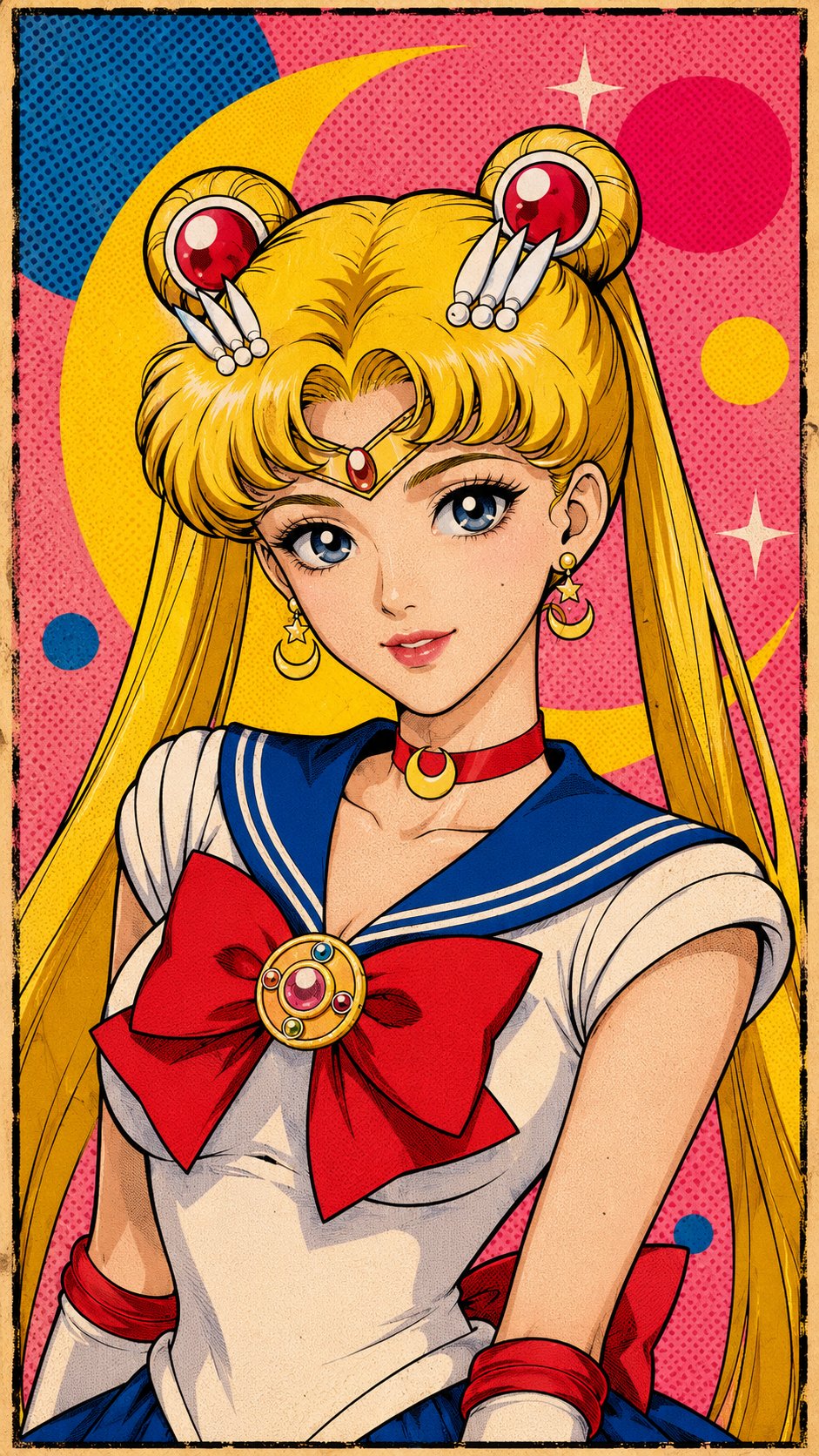 Sailor Moon girls anime poster gentle