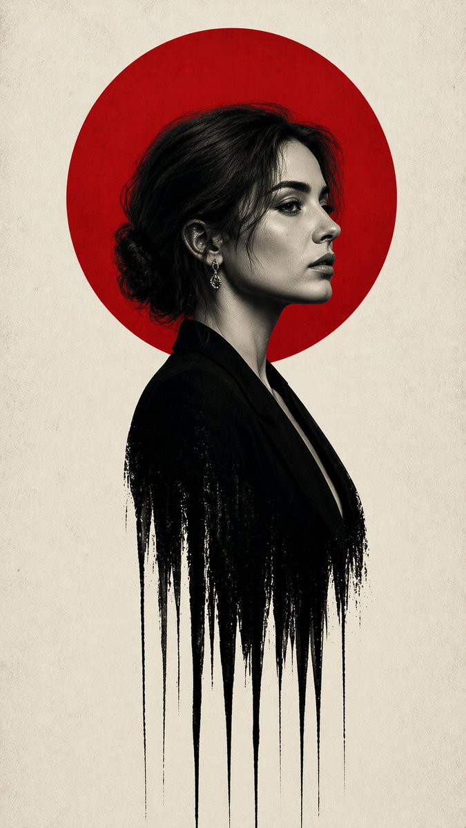 Portrait minimalist poster elegant