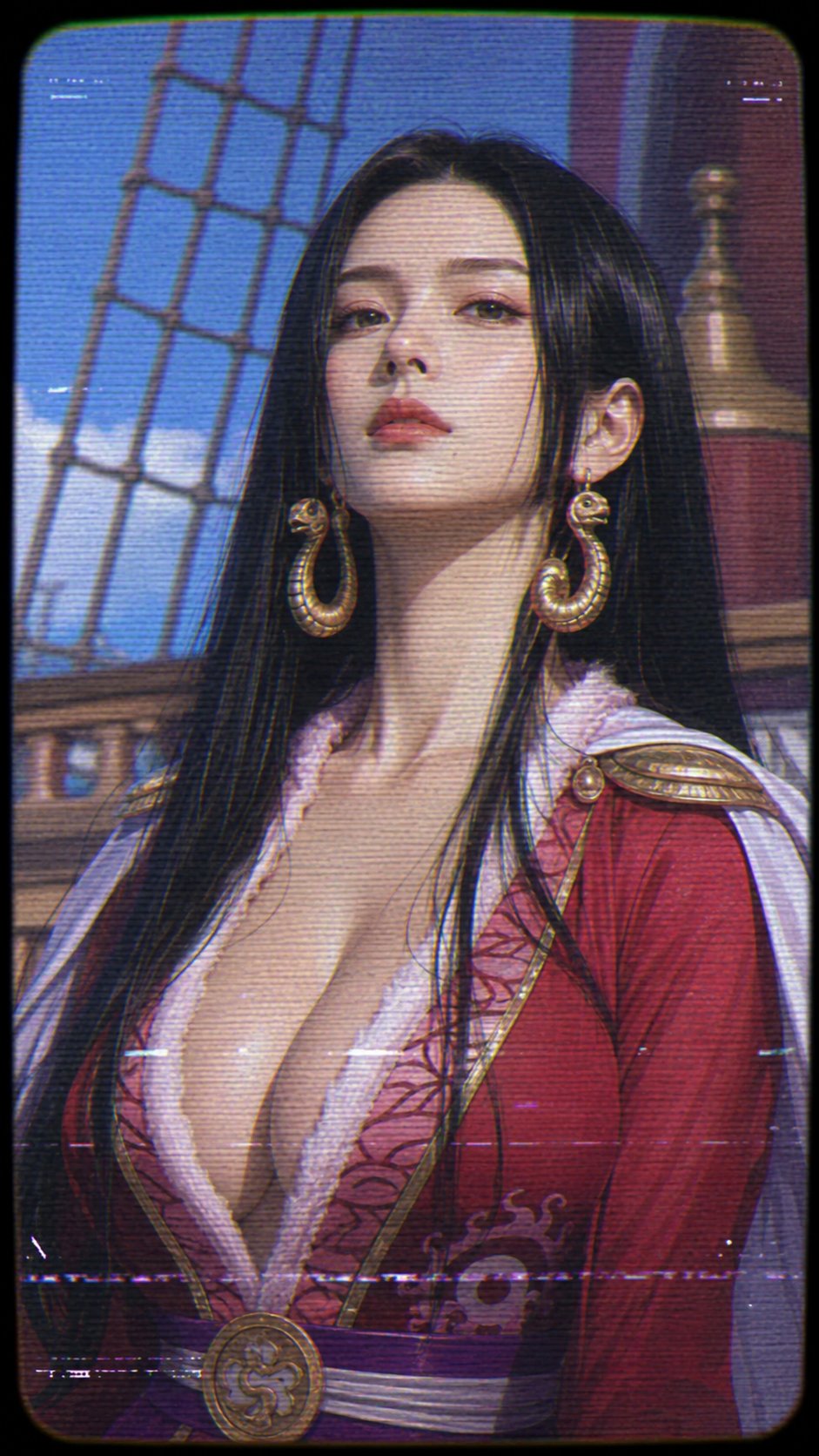 One Piece characters anime retro street