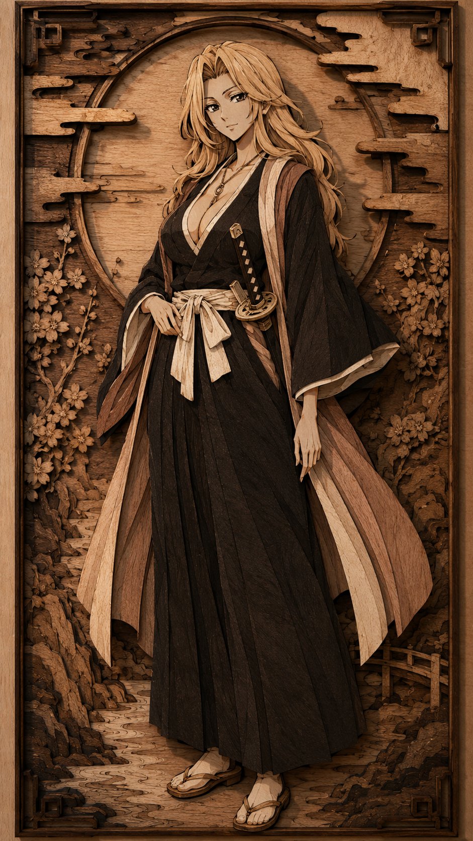 Anime character, gentle night scene