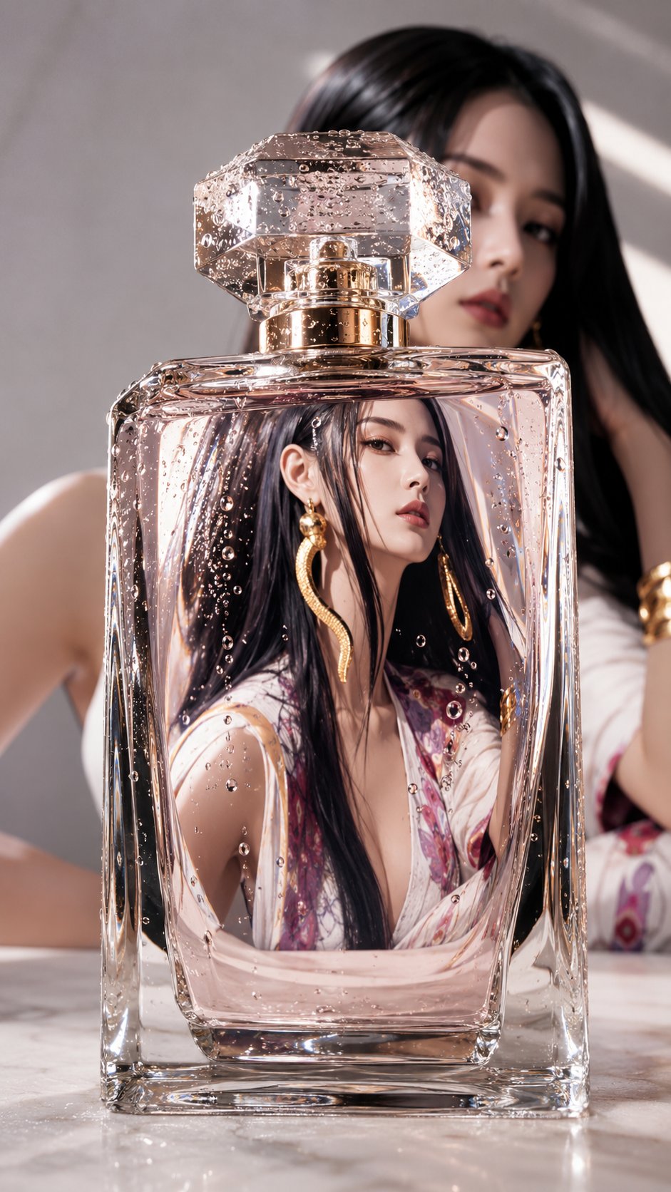 Perfume bottle product photography