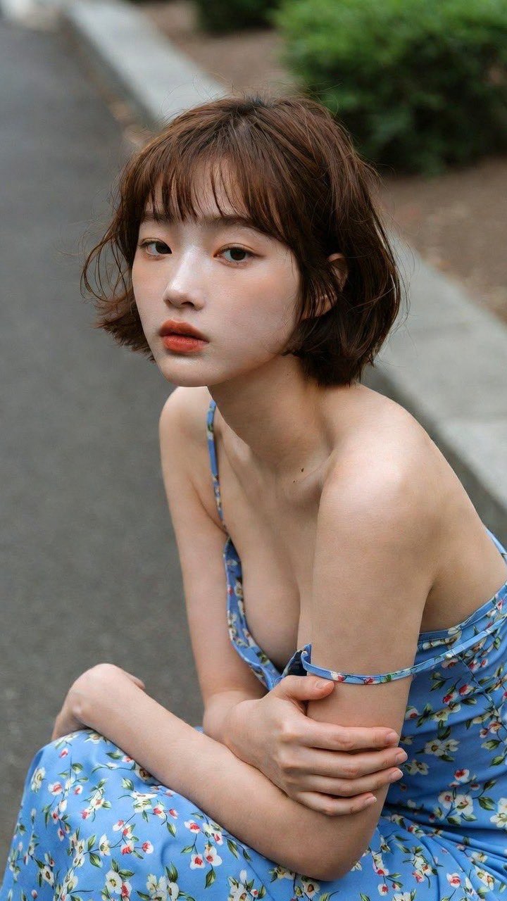 Female film dreamy outdoor atmosphere