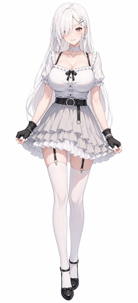 Female anime illustration elegant