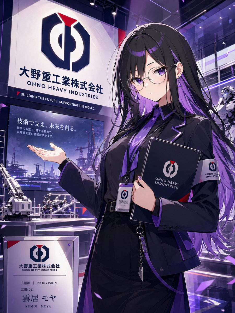 Female anime illustration futuristic cool tone