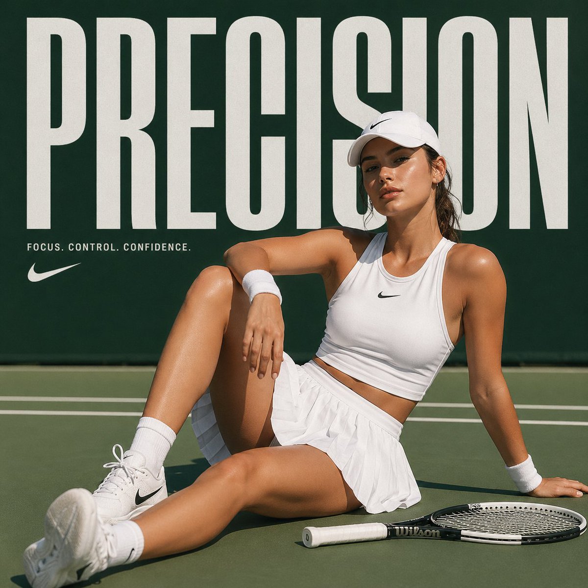 Female minimalist typography high-end