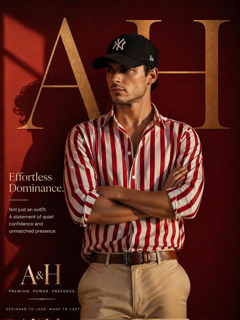 Male poster minimalist warm high-end