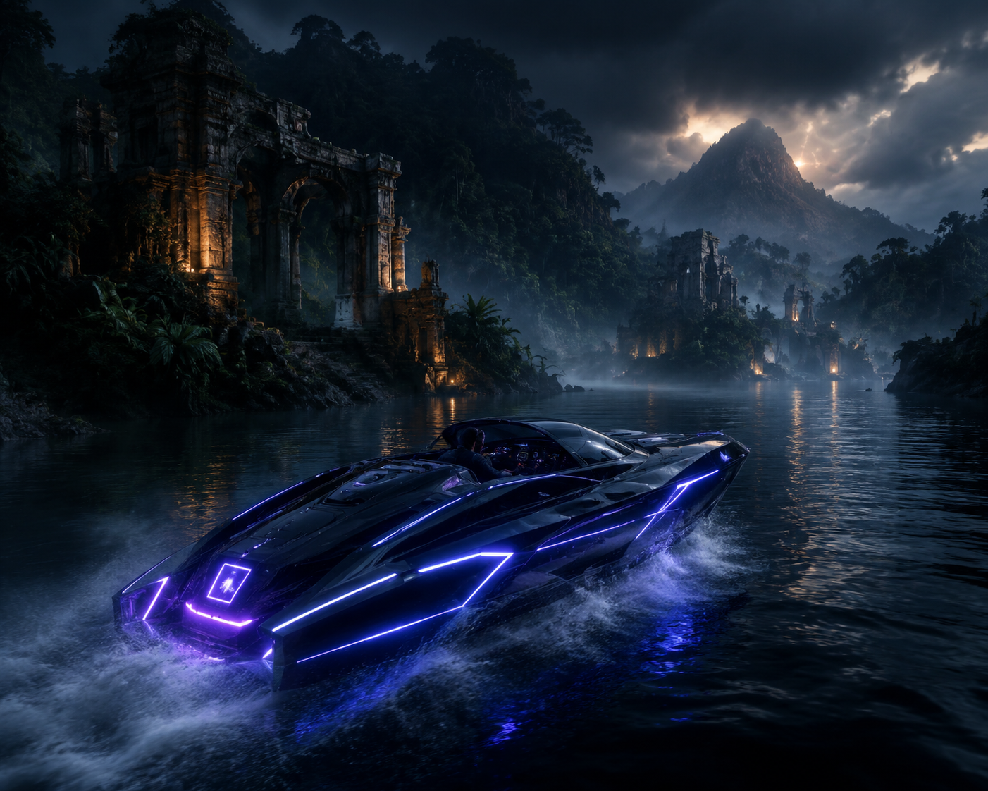 Neon landscape