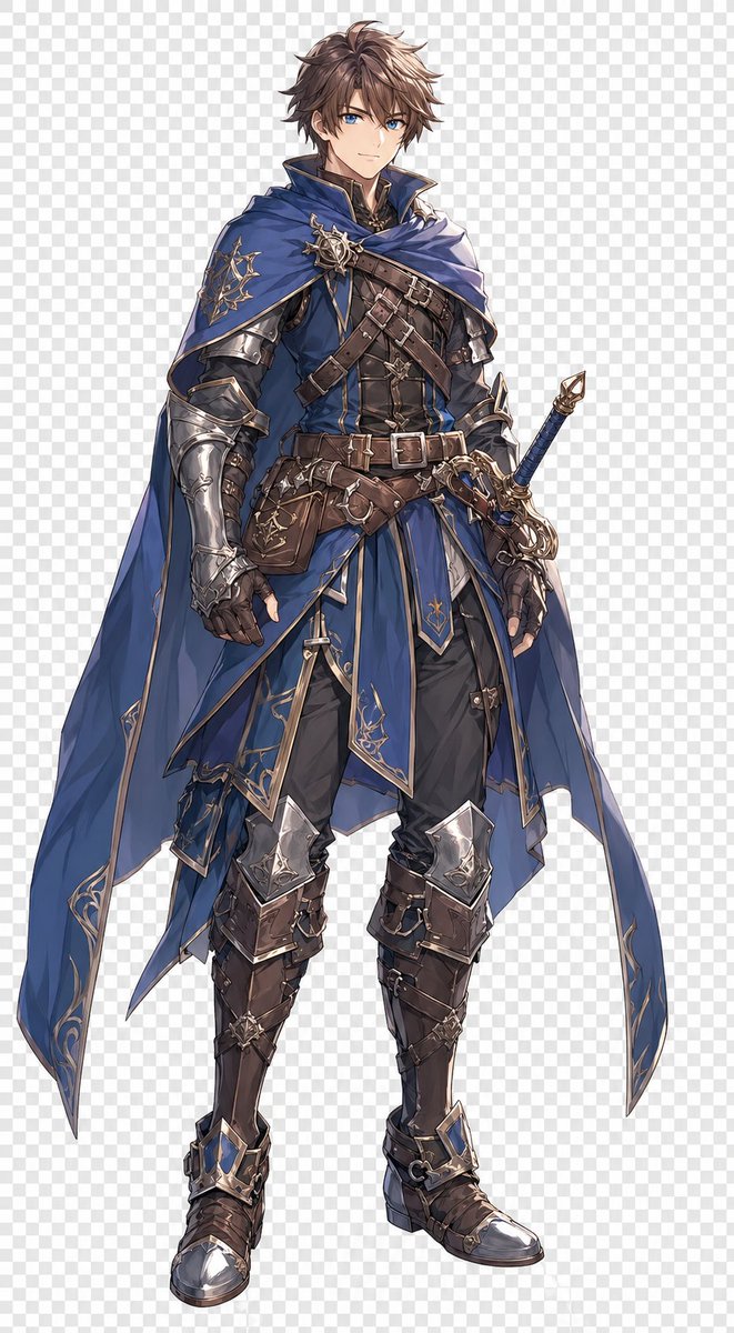 Male anime illustration elegant