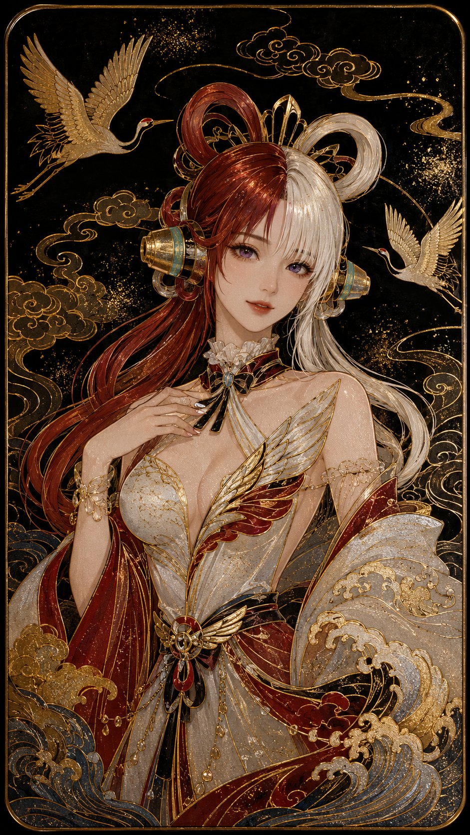 Maki-e lacquer art flat style~