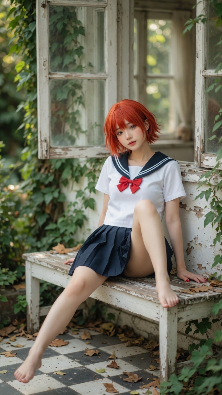 Realistic Vertical Cosplay Fashion Portrait