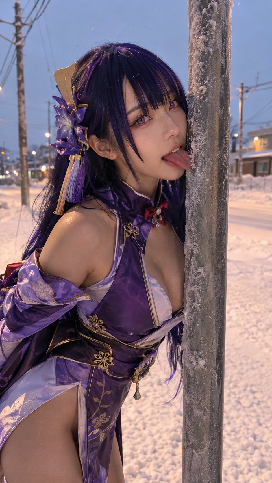 When I say I saw the tongue sticking out