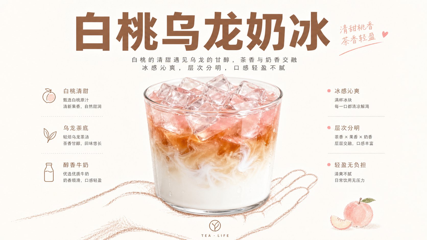 Mango Coconut Milk Iced Drink Hand-Drawn Annotation Photography