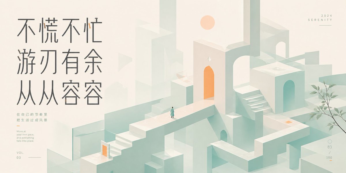 Serene Monument Valley Style Poster