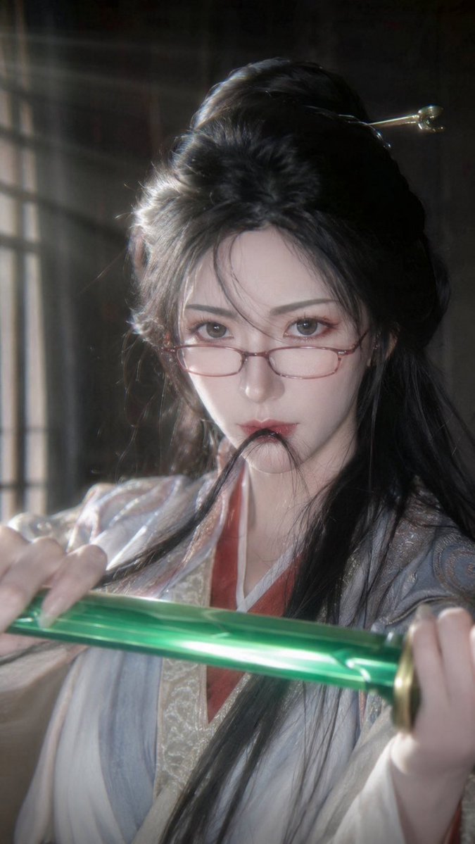 Cinematic xianxia female swordswoman portrait