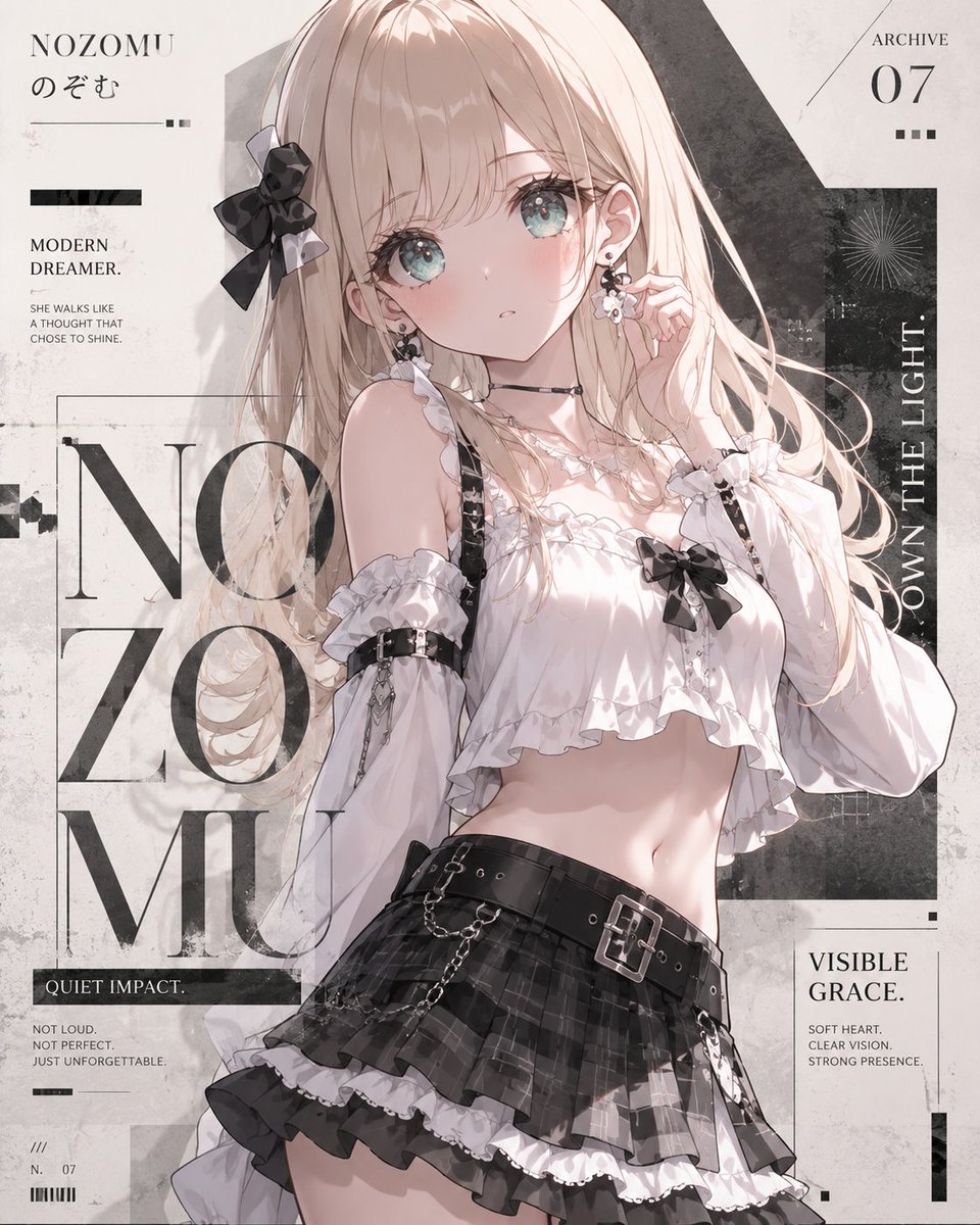 Anime fashion magazine poster