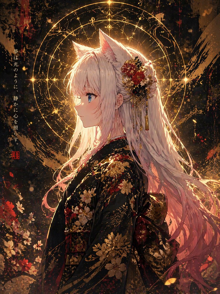 Fox Spirit Kimono Portrait
