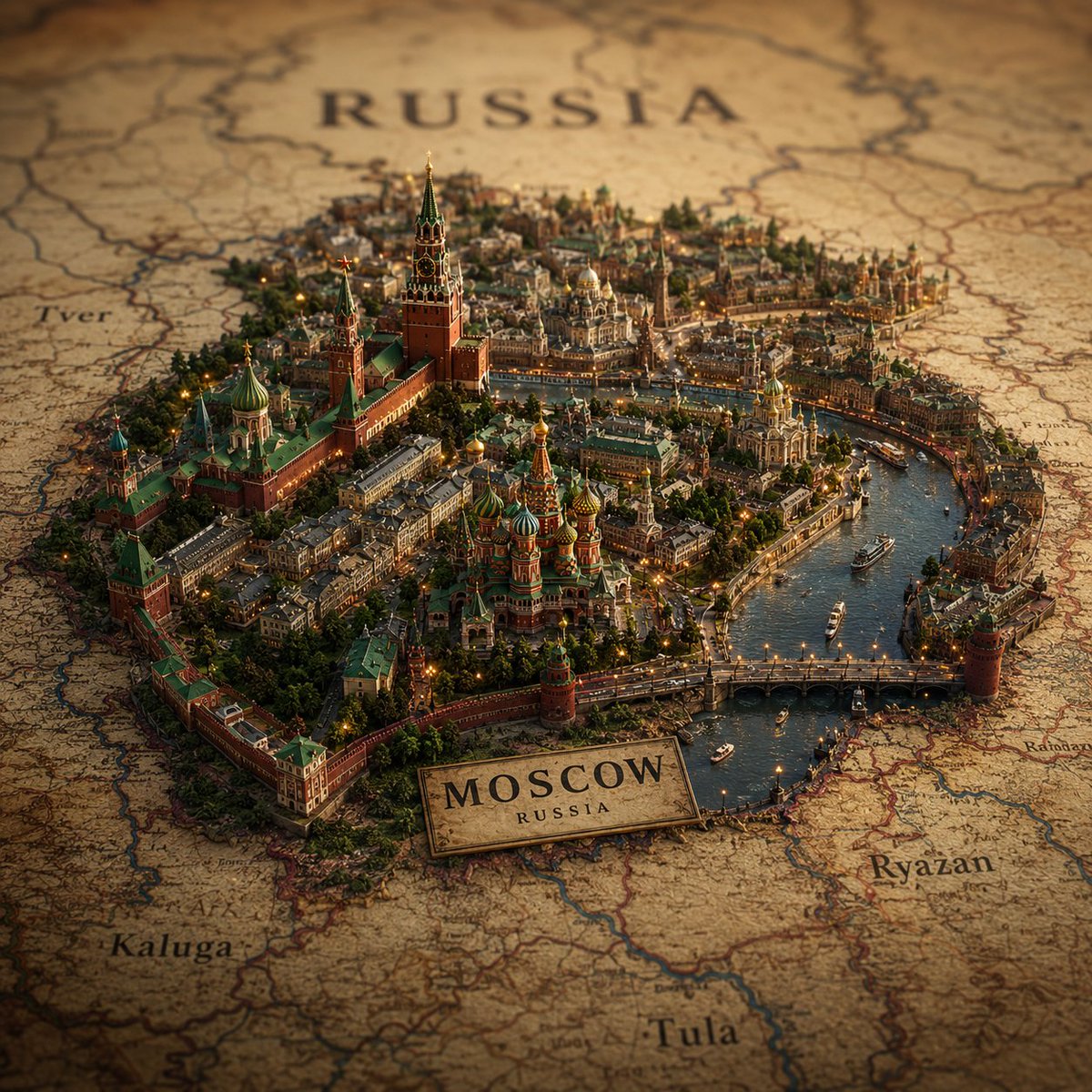 Cinematic miniature map visualization