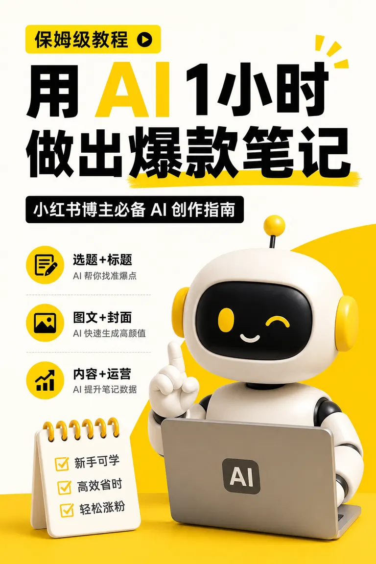 Xiaohongshu Cover Visual Director · Viral Title Cover AI Tool Tutorial Note First Image