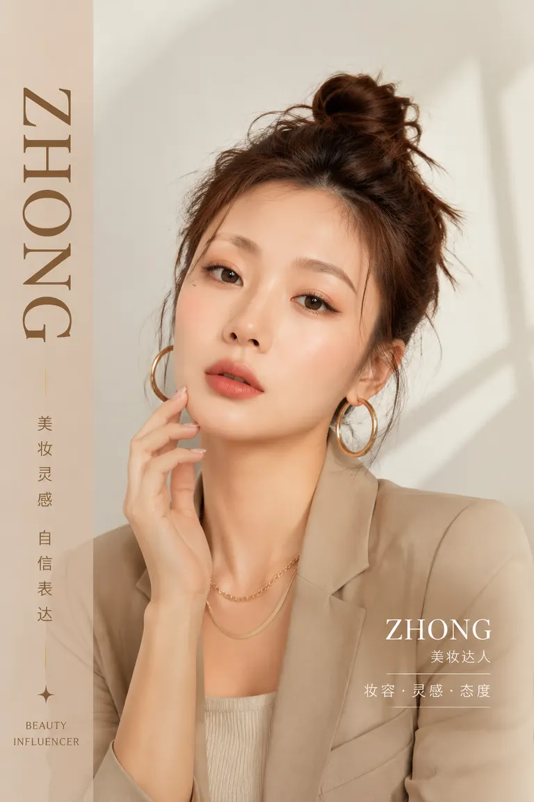 Portrait Photography and Character Consistency Visual Director · Portrait Sample Beauty Influencer Series Avatars