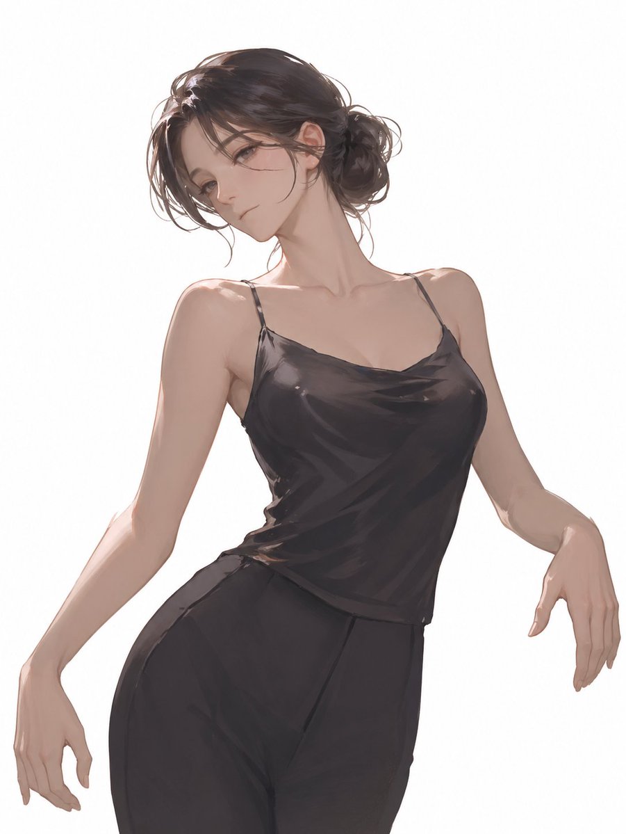 Portrait realistic illustration elegant