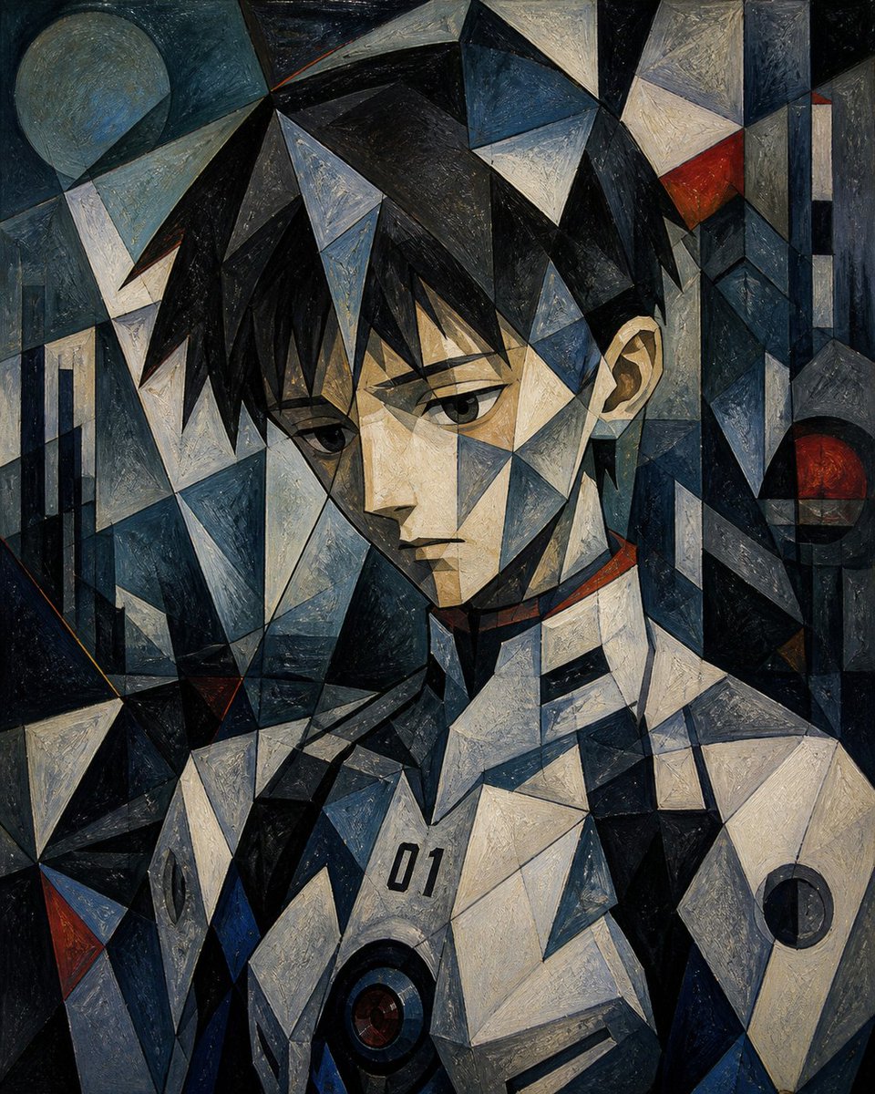 Portrait cinematic oil painting futuristic
