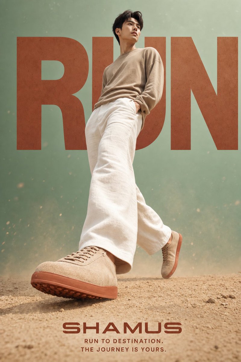 Male poster brand warm