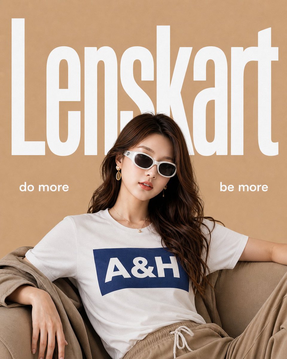 Female minimalist poster cool tone high-end