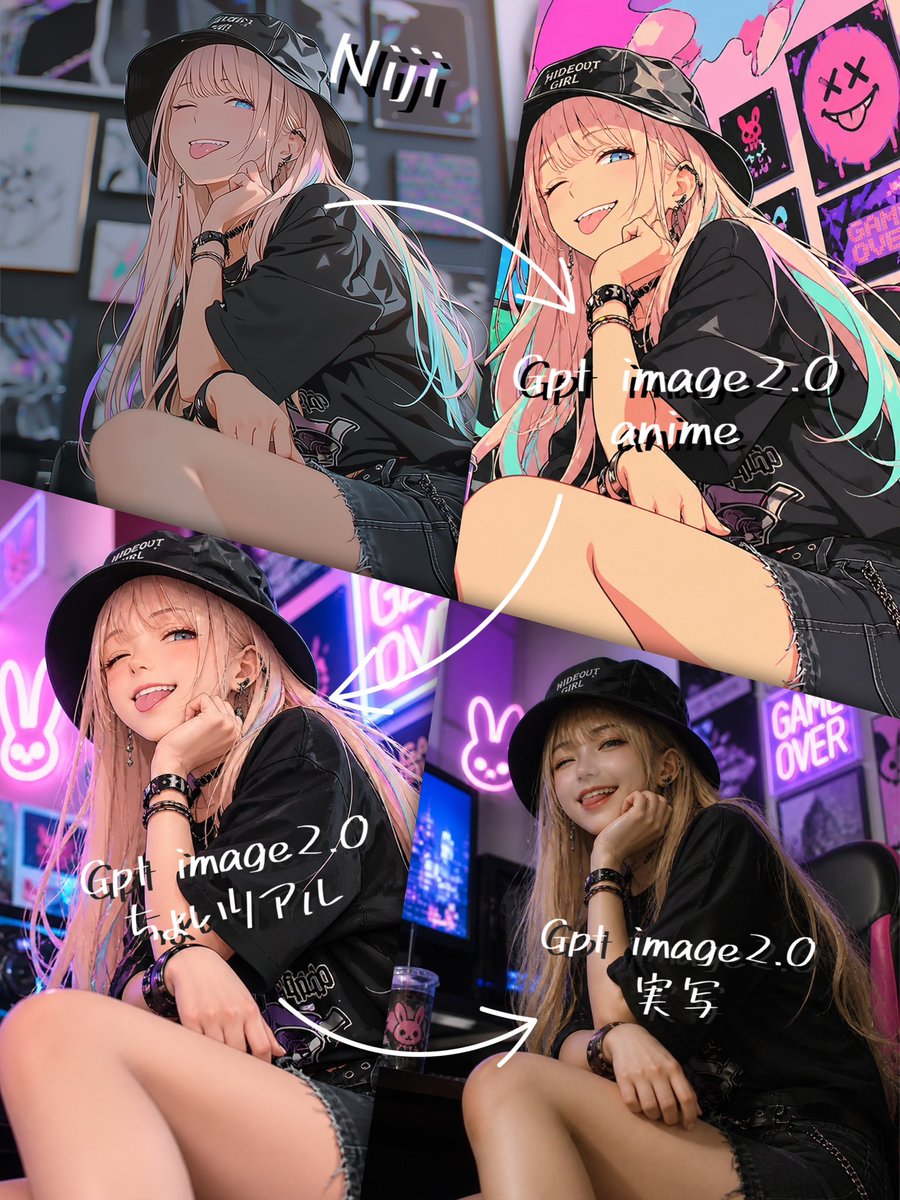 Girl anime realistic cyberpunk neon melancholic