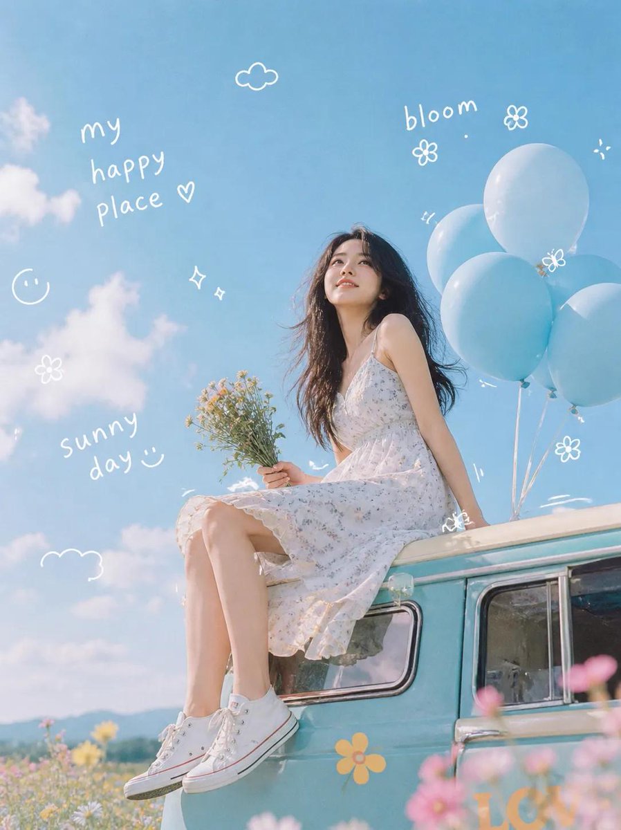 Woman cinematic realistic dreamy retro cute.