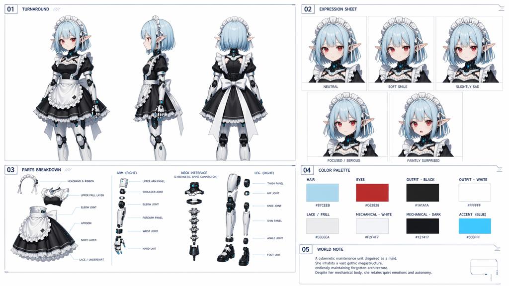 Anime Character, Cyber, Gentle