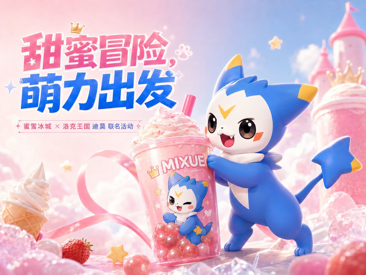 Character 3D poster dreamy castle cute