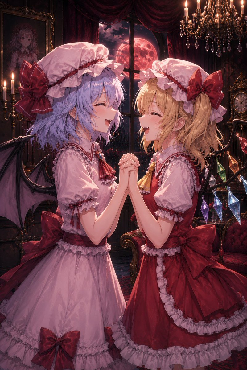 Girl anime illustration night scene
