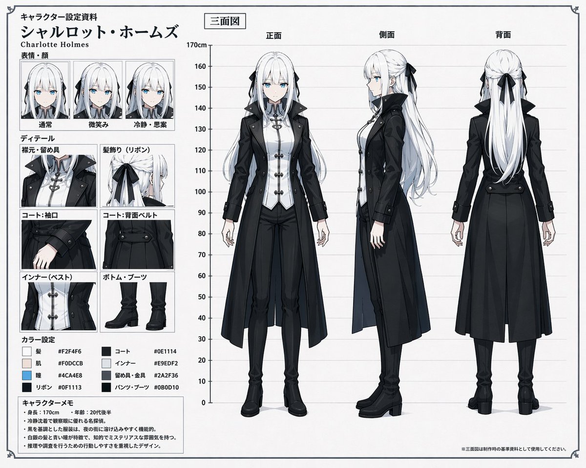 Character anime, cool tones