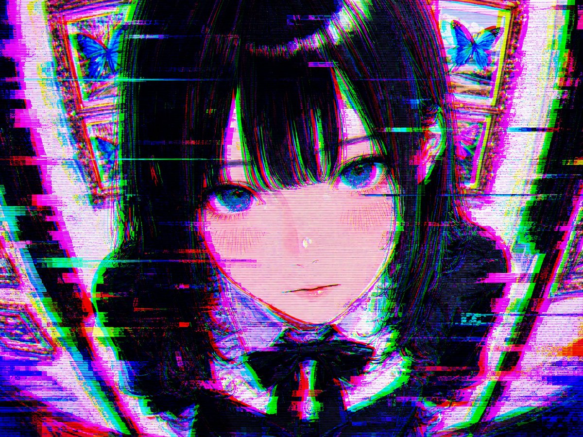 Character pixel neon