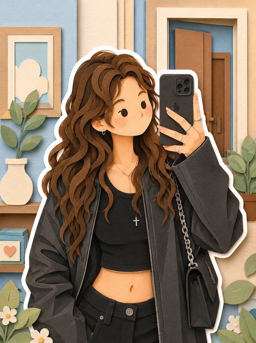 Character minimalist 3D warm cute