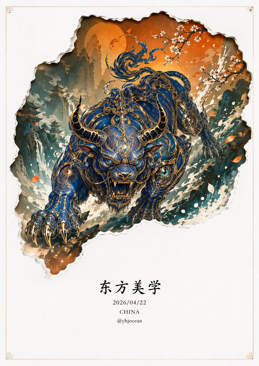 Ancient mythical beast character design