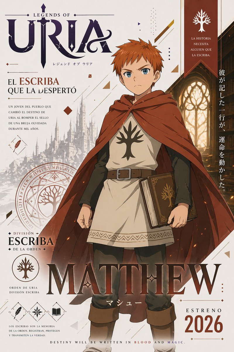 Character anime poster warm city elegance