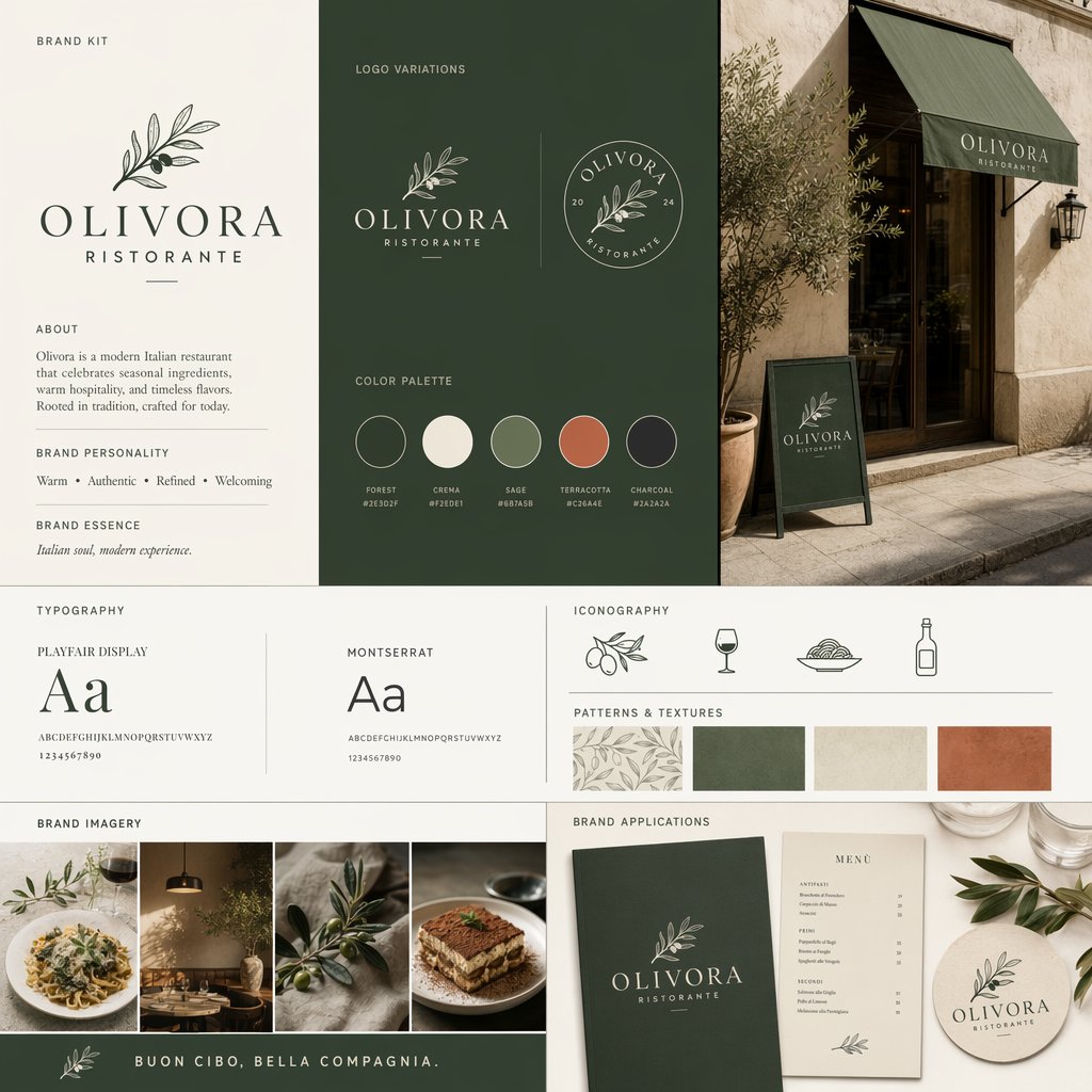 Italian Restaurant Brand Toolkit Project