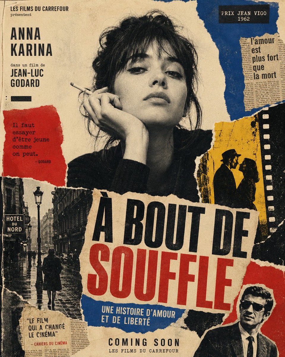 Portrait poster film retro street